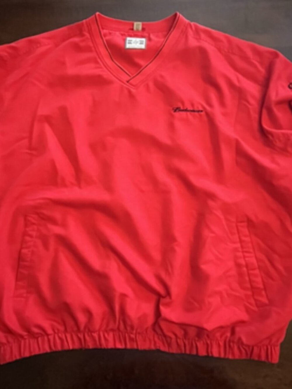 Budweiser Grab Some Buds Red Pullover Windbreaker Jacket XXL